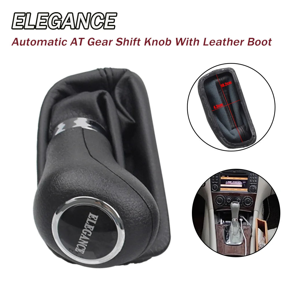 Fit For Mercedes Benz C Class W203 W209 CLASSIC AVANTGARDE ELEGANCE Automatic Gear Shift Stick Knob Lever HandBall Gaiter Boot
