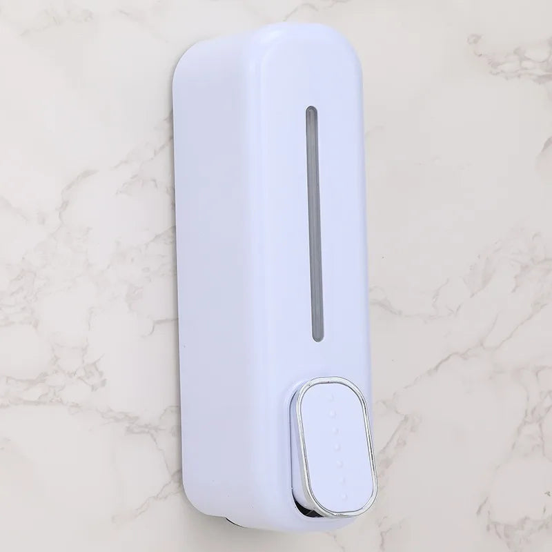 Distributeur de savon manuel d'hôtel 1-2 pièces, distributeur de shampoing mural et gel douche, bouteille de savon de salle de bain, liquide à pression portable