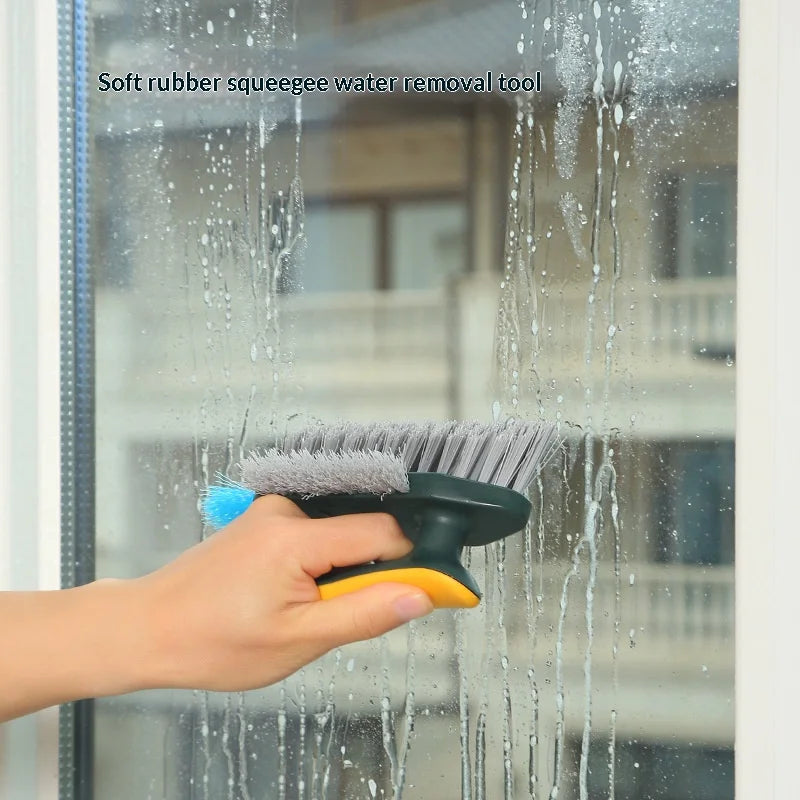 Gap Cleaning Brush 3 in 1 Scrape Brush Bathroom Floor Tile Grout Scrubber Multi-functional No Dead Corner Hard Bristle Kitchen C