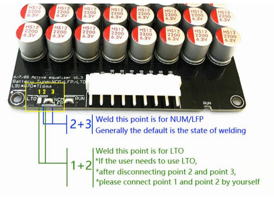 5A 5.5A  Active Equalizer Balancer Lifepo4 / Lipo/ LTO Battery Energy equalization Capacitor 3S 4S 5S 6S 7S 8S 14S 16S 20S 24S