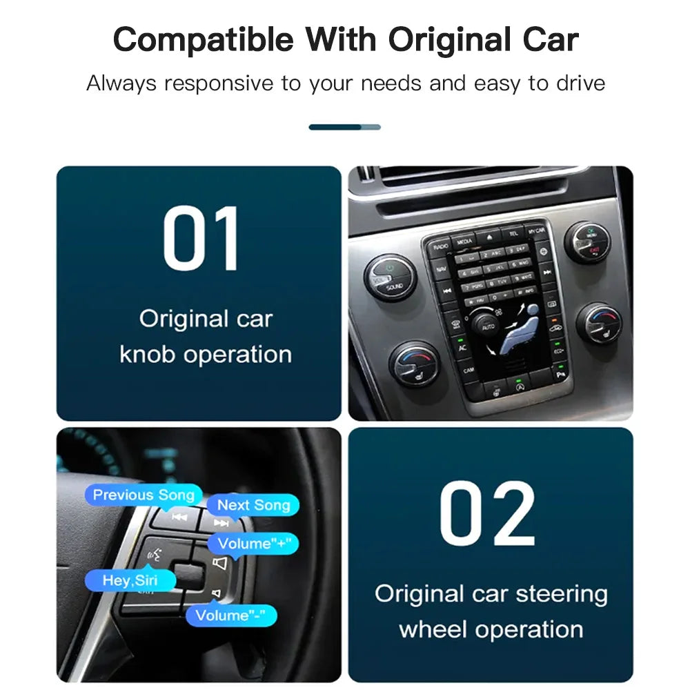 Wireless Carplay for Volvo XC60 S60 V40 V60  XC90 S90 Module Car Accessories Android Auto Airplay Mirror Link