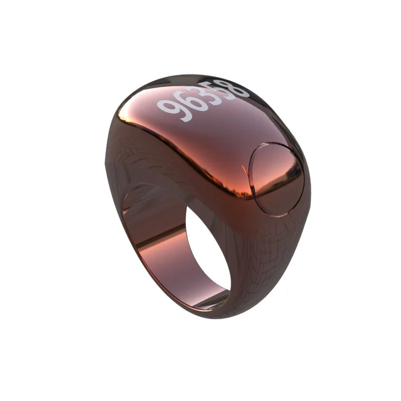 Portable Digital Screen Electronic Ring with Timer Function Counting Wearable Vibration Reminder Health Fitness Tracker Ring