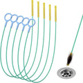 Pipe Unclogger, Drain Cleaning Stick, Hair Cleaning Hook, Bathroom Kitchen Drain Hole Unclogger, Durable Nylon Coating