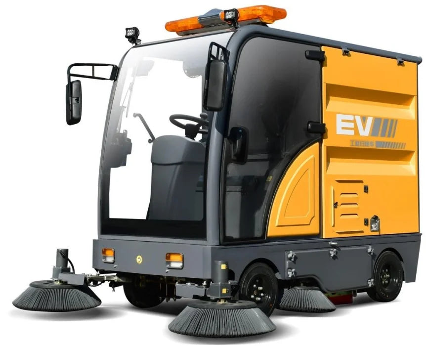 Electric Ride-On Road Sweeper Truck C0nTour DEY X5 3000W Self-Propelled New Vacuum Municipal Commercial Use