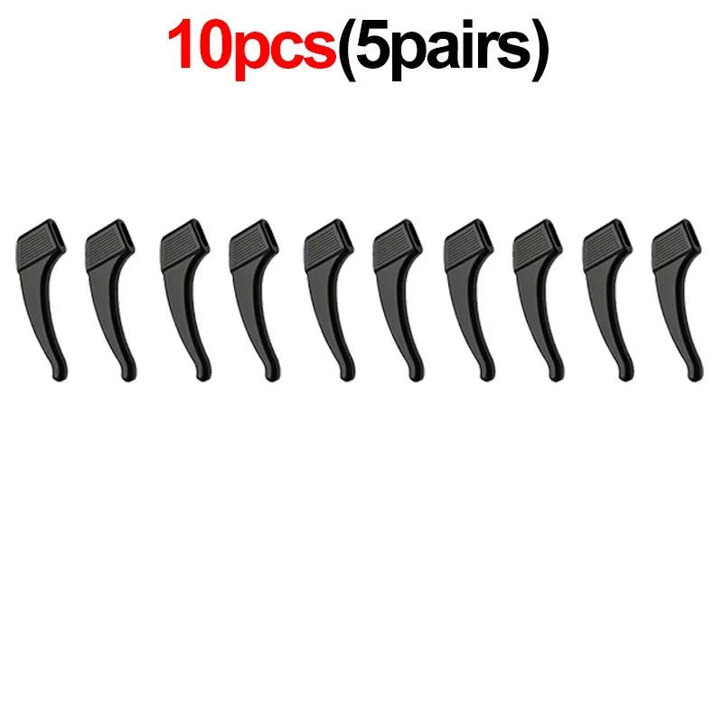 2/40pcs Silicone Ear Hook Anti-slip Glasses Leg Ear Sleeve Bracket Fastener Sunglasses Accessories Grip Anti-fall Eyewear Holder