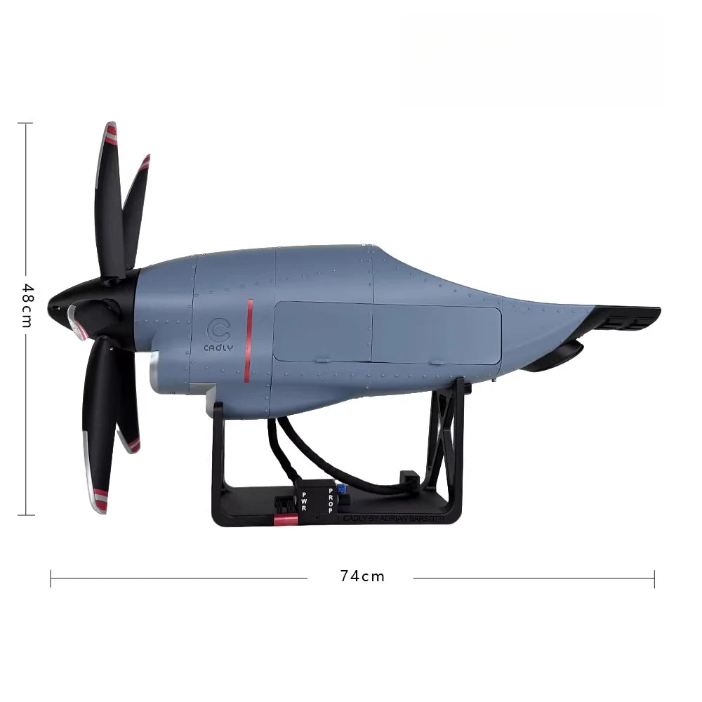 ‌C130 Aircraft Turboprop Engine Model Turbofan Engine Model Can Be Adjust Speed Desktop Ornament Toys Gift