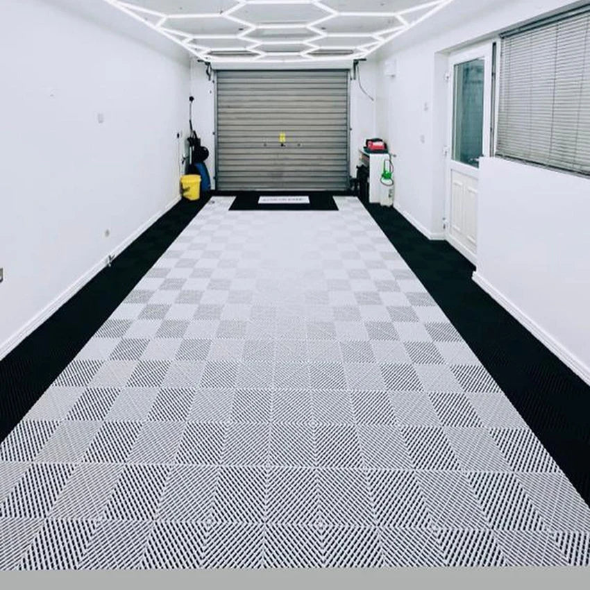 PP Interlocking Garage Floor Tiles for Villas Graphic Design Solution for Vinyl Flooring Projects