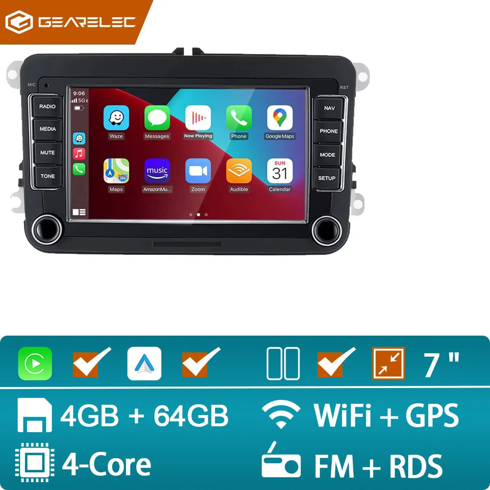 2 Din Android Car Radio VW