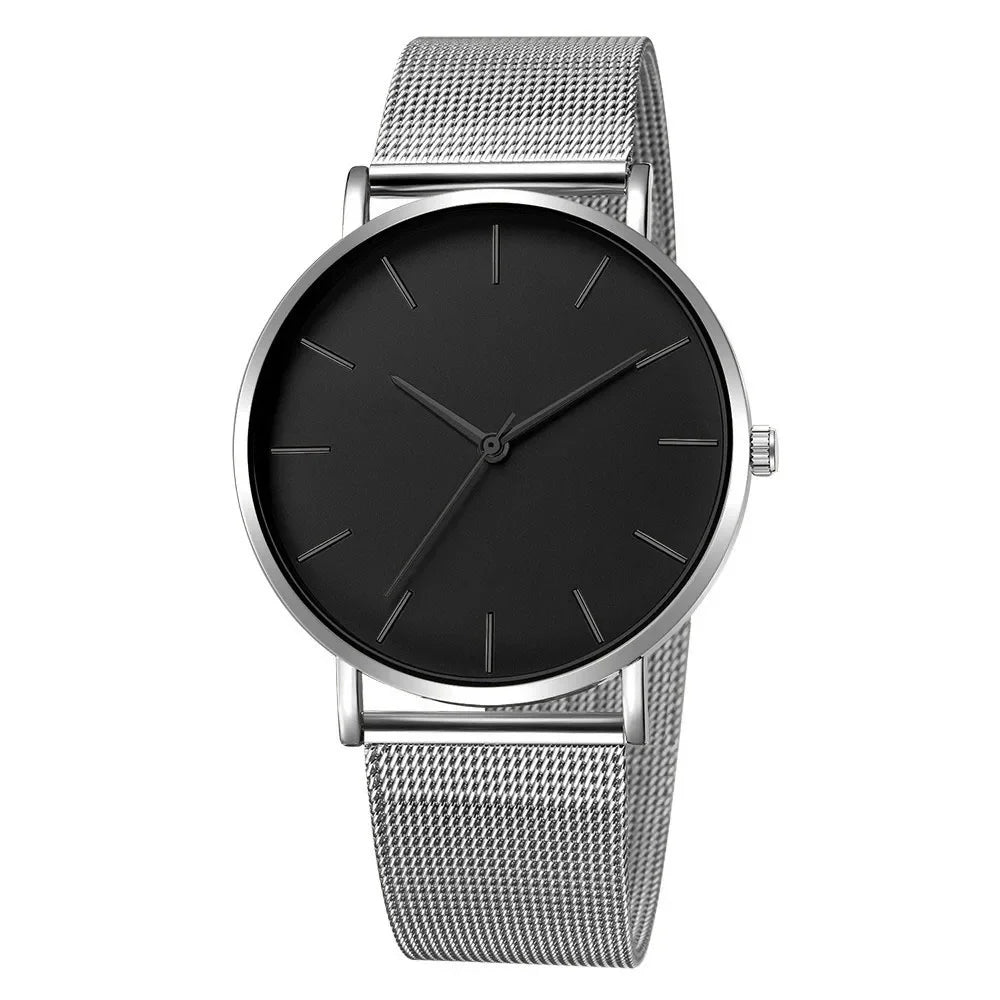 Leisure Simple Women Watch 2025 Vintage Mesh Belt Ultra-thin Fashion  Luxury Man Wrist Watches
