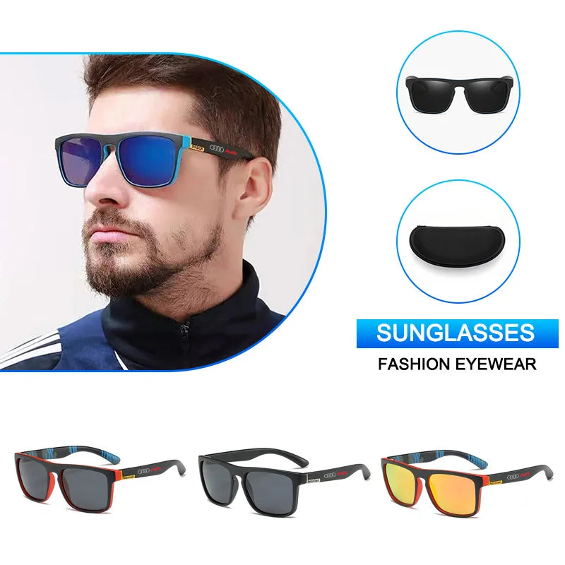 Car Sticker Sunglasses Polarized Eyewear Fishing Driving Goggles For Audi A1 A3 A4 A5 A6 A7 A8 Q2 Q3 Q5 Q7 TT S Line S3 S4 S5 S6
