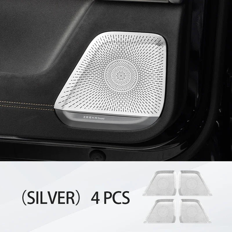 Car audio cover For ZEEKR 7X Door Horn Cover Audio Protective Cover Metal Car Interior Trim Accessories