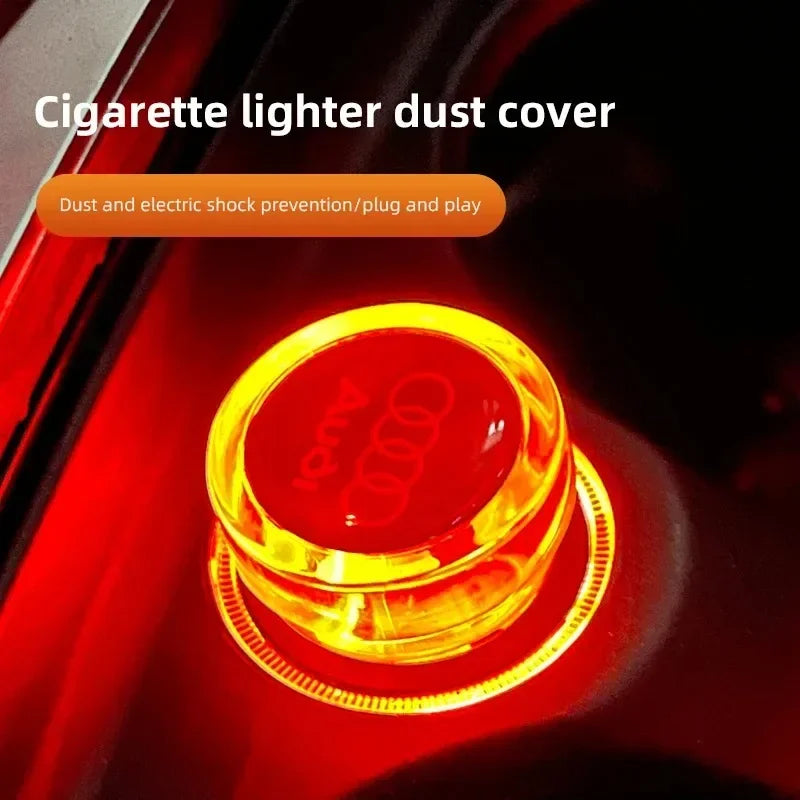For Audi A1 A2 A3 A4 A5 A6 A7 A8 Q1 Q2 Q3 Q4 Q5 Q6 Q7 Q8 TT RS6 S5 B9 C6 B6 Car Cigarette Lighter Cover DustProof Decoration Cap
