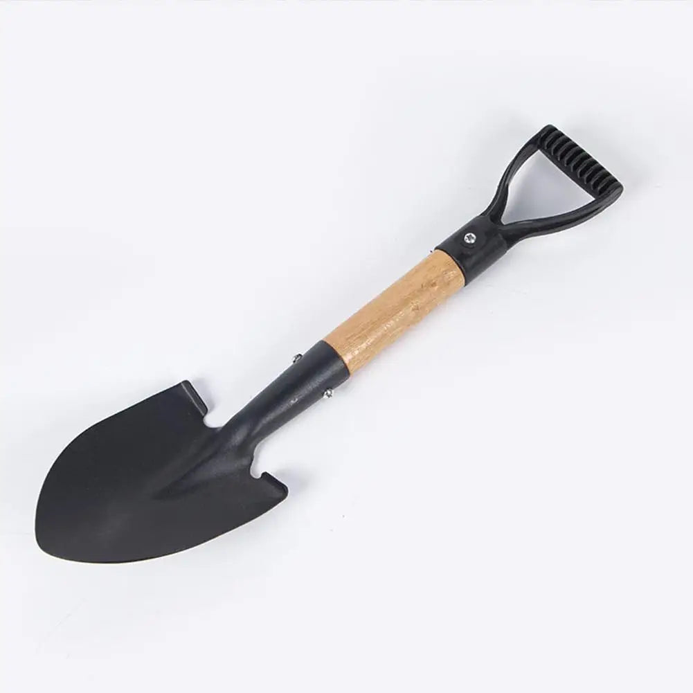 36cm Garden Shovel WIth Wooden Handle Stainless Steel Mini Planting Digging Practical Tool Flower Vegetable Children Adult Toy