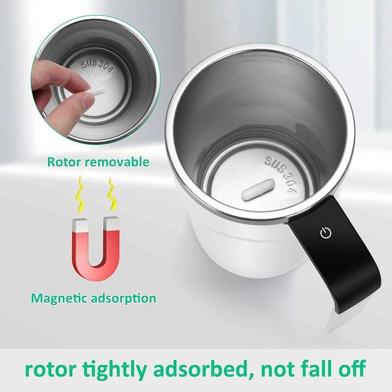 TINSOL New Magnetic Auto Stirring Coffee Maker Smart Electric Pour-Over Coffee Maker Portable Protein Powder Mixer USB Charging