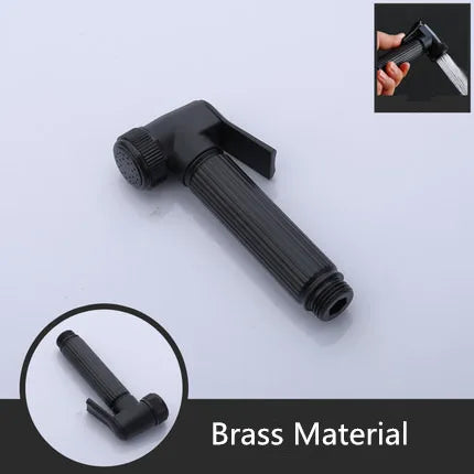 Hand-held Shower Head Water Saving Black Bathroom Rainfall Shower Nozzle Aerator High Pressure handheld Shower Head