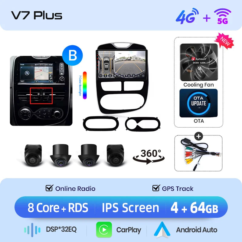 Junsun Wireless CarPlay Car Radio Renault