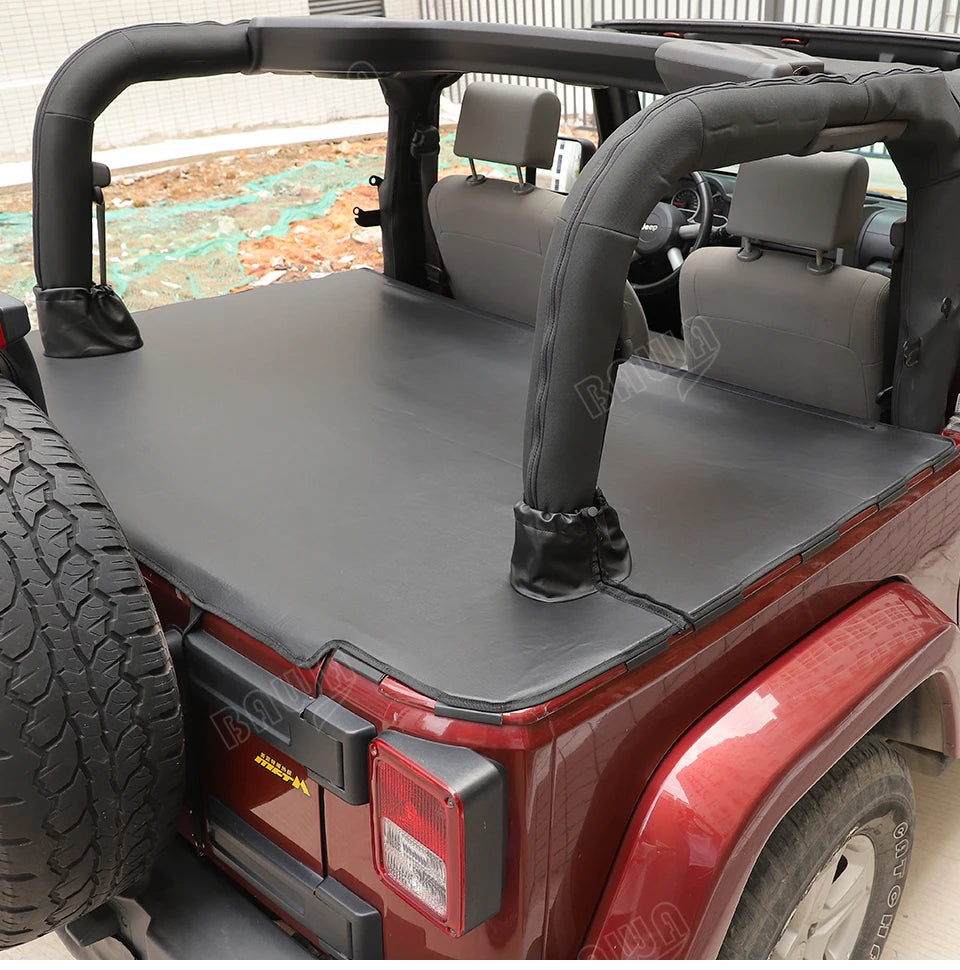 BAWA Rear Seat Separation Mesh/Trunk Cloth Separation for Jeep Wrangler JK 2door 2007-2017 Pet Isolation Net Accessories