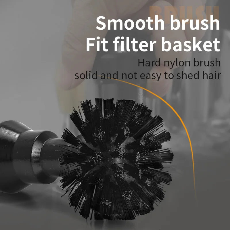 Coffee Brush Portafilter Basket Cleaning 51mm 54mm 58mm Wooden Barista Clean Brushes Dusting Tool Espresso Machine Accessories