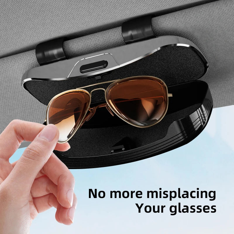 Car Visor Glasses Box Auto Sunglasses Storage Case For Hyundai I10 Venue Veloster Tucson Kona Elantra IX20 Genesis Azera Solaris