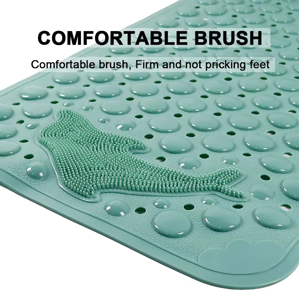 1pc Dolphin Rectangular Non-Slip Mat, 35*70cm PVC Anti-skip Bath Mats for Bathroom, Massage Bathtub Mat Safe Rugs Foot Mats