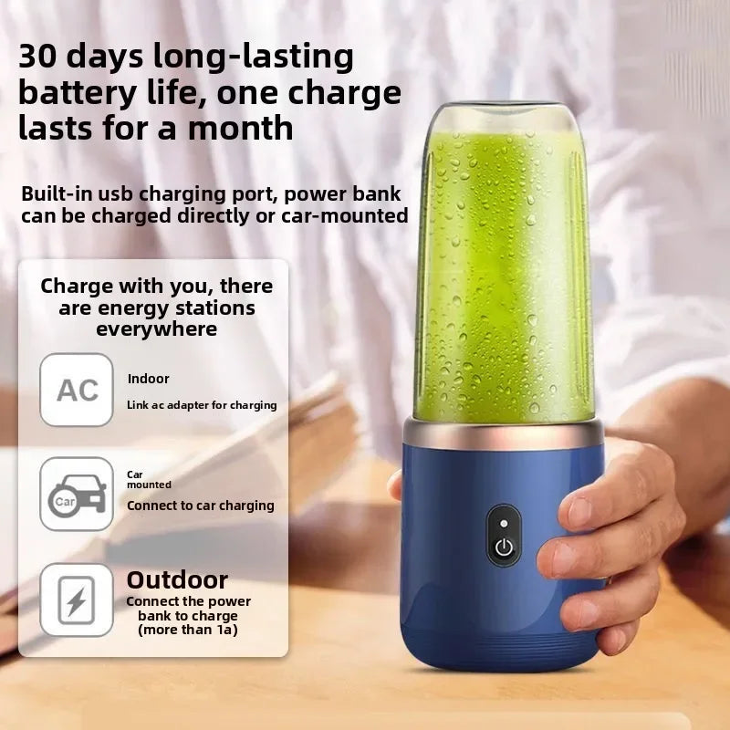 Mixeurs de jus de fruits portables, mini-bouteille personnelle électrique d'été, presse-agrumes USB à 6 lames, machine de cuisine