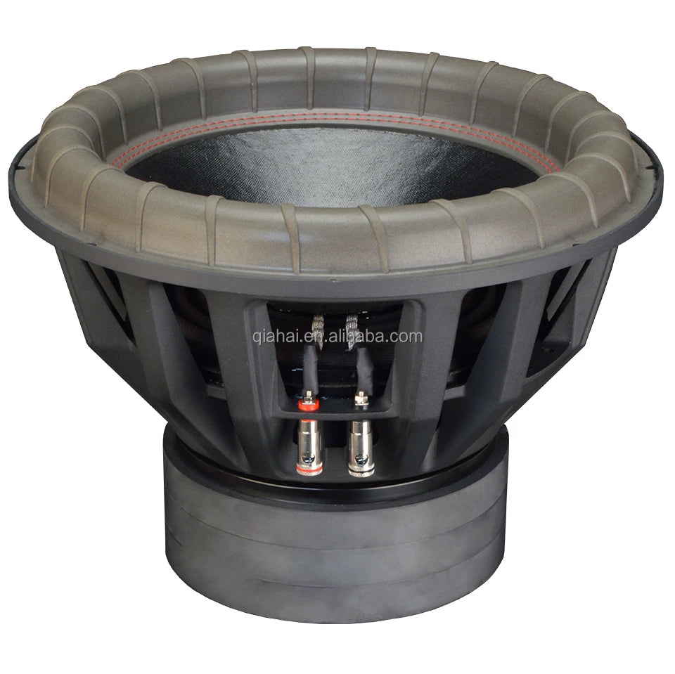Subwoofer de voiture 15 pouces 2500W RMS Double bobine mobile 3 aimants Cône papier robuste Subwoofers 15 pouces pour audio de voiture 15100-058