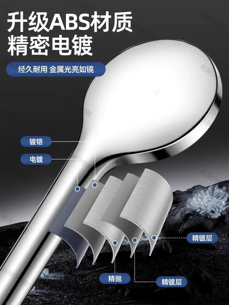 New Bathroom Pressurized Shower Package Accessories Shower Nozzle Large Water Output 5 Models Universal Adaptation Save Water
