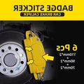 6pcs Car Brake Caliper Stickers for Disc Brembo Stickers Personalized Accessorie Decals Vehicle Brake Lettering Car Sticker