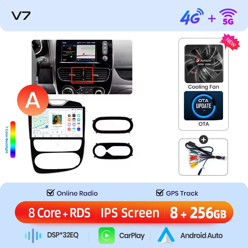 Junsun Wireless CarPlay Car Radio Renault