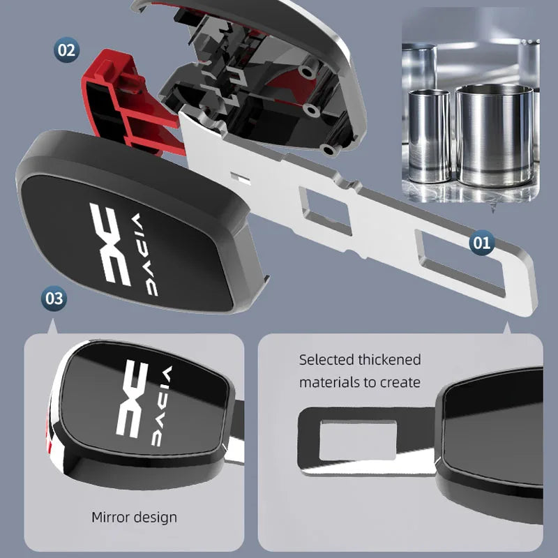 Car Seat Safety Lock Buckle Seatbelt Clip Extender For Dacia Duster Logan Sandero Stepway Dokker Lodgy MCV 2019 Spring Bigste