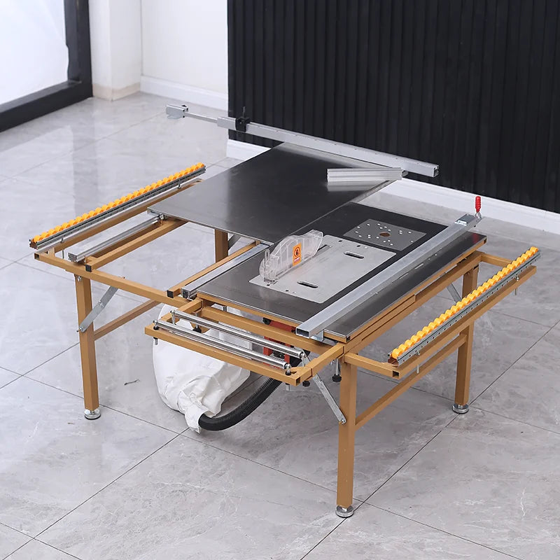 Multi-functional Push Table Saw Precision Guide Rail Folding Electric Panel Saw Kit with Cutting Saw Banding Machine Option Saw