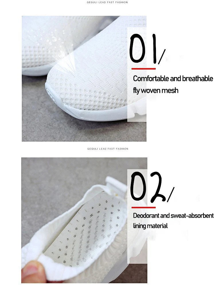 Sneakers Women Shoes Knitting Sock Sneakers Women Slip On Laides Walking Shoes for Woman Loafers Flats Tenis Famela Plus Size