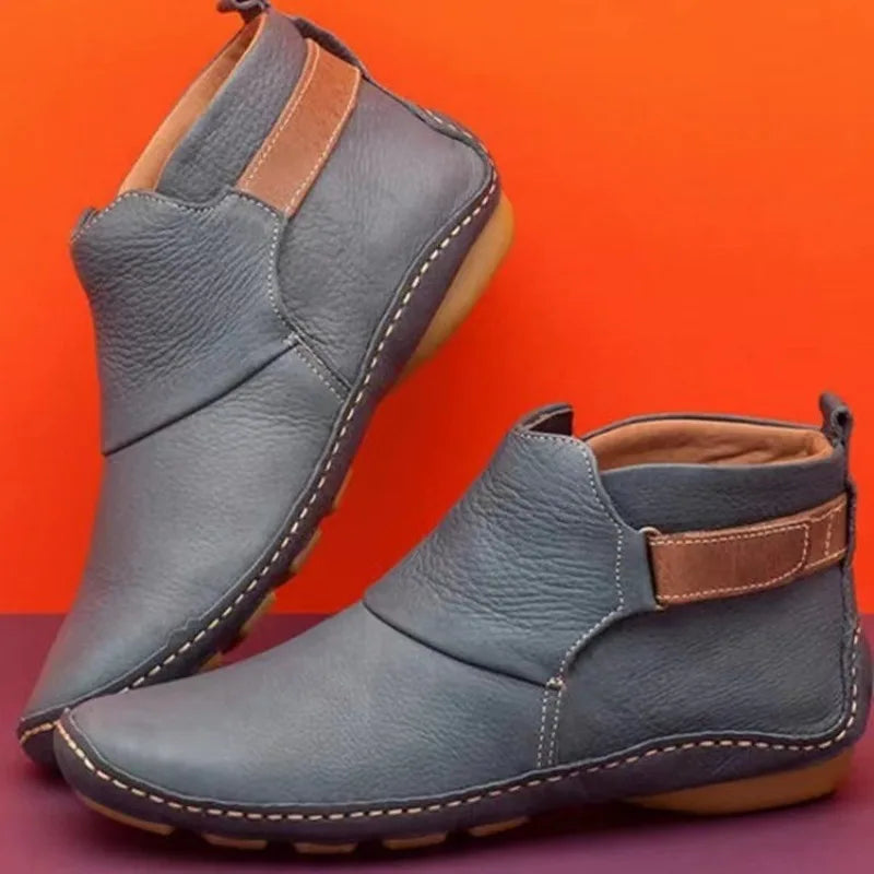 Ankle Boots Ladies Fashion Women Boots Flats Waterproof Comfortable Shoes Winter No Slip Booties Female Casual Shoes Woman