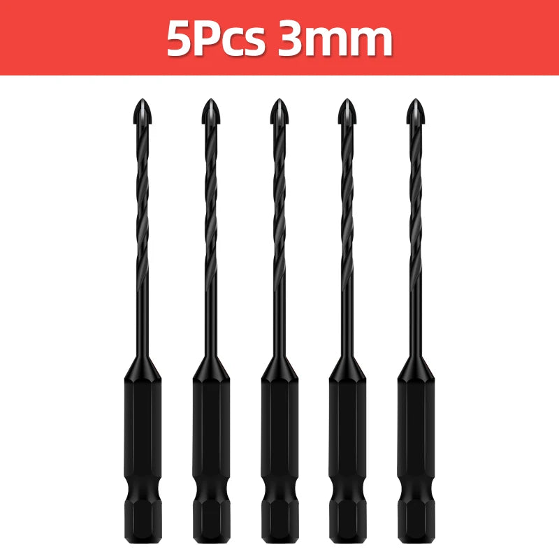 TOOLEYE Cross Hex Drill Bit Set