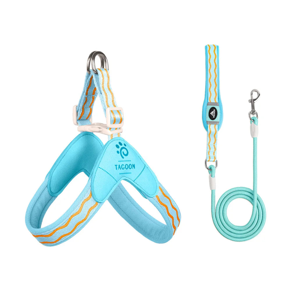 Spring Summer Cat Puppy Harness Wear Simple Mesh Breathable Outdoor Pet Dog Walking Supplies Chihuahua Corgi Saddle Chest Straps