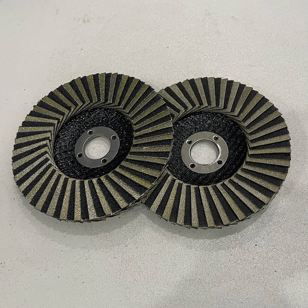 1Pc 4 inch 100mm Diamond Sand Wheel Ceramic Glass Polishing Louver Blade Polishing Disc Grinding Wheel For Stone