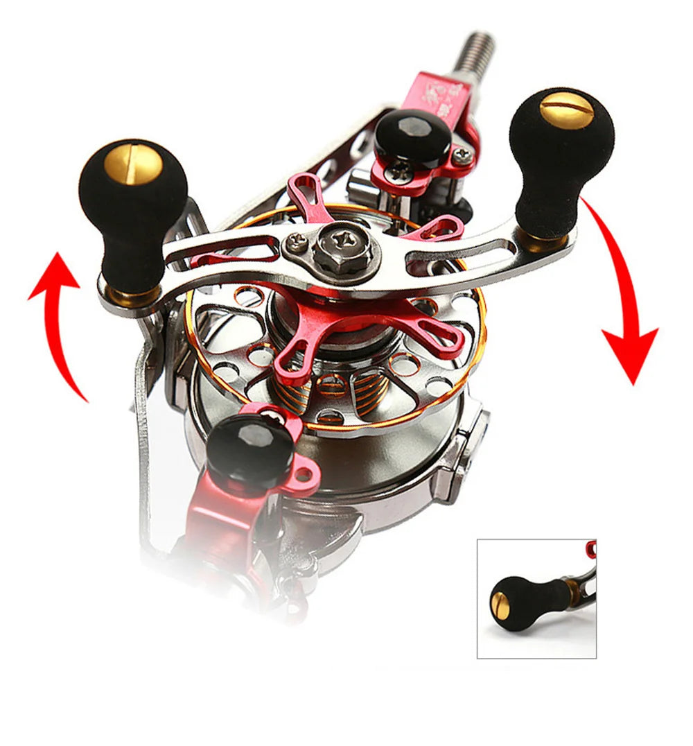 Automatic Discharge All-Metal Body Hollow Fishing Reel DIY Modification Wire-speed Play in The Inner Alignment for Most Hand Rod
