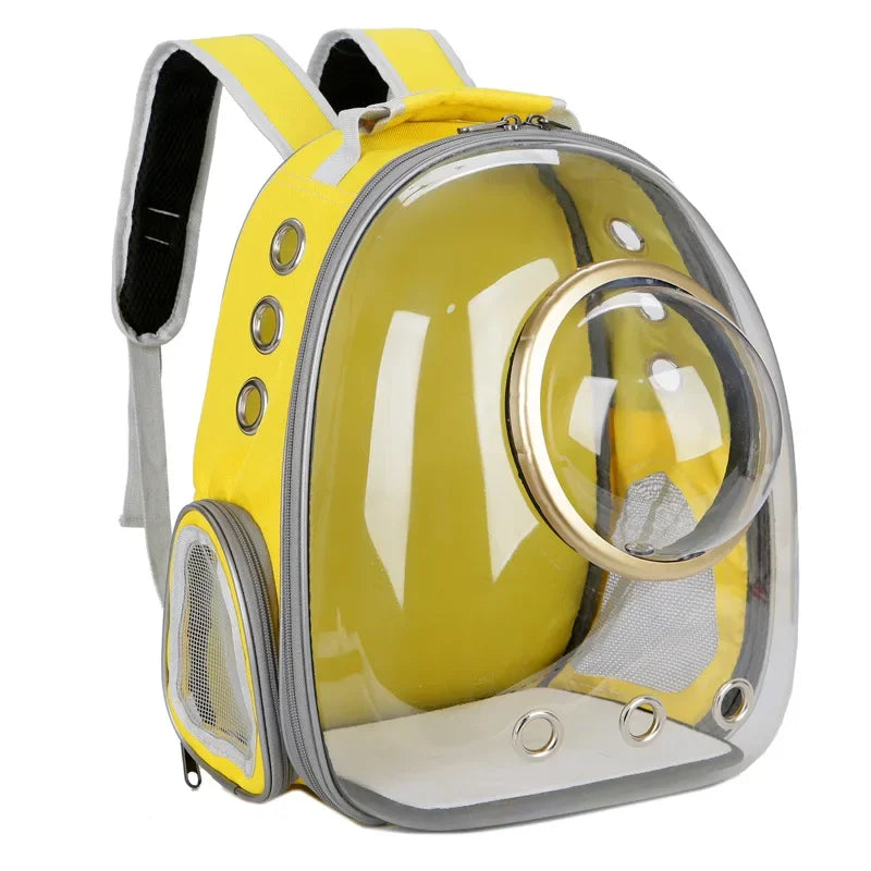 Large Capacity Oxford Pet Carrier Backpack for Medium-Sized Dogs Luxury Classic Design Zipper Closure Breathable Solid Pattern