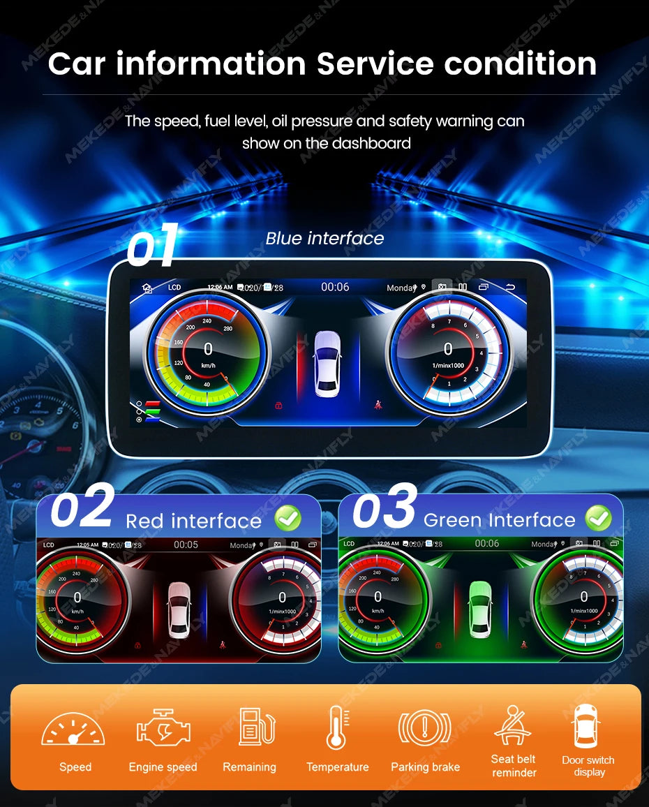 Android 14 Car Radio Wireless CarPlay For Mercedes-Benz A-Class W176 GLA X156 CLA C117 G Class W461 W463 DSP WIFI GPS Multimedia