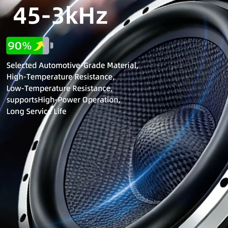 XPIAA 2 haut-parleurs de 6,5 pouces en fibre de carbone pour basses médiums, 4 Ohm 1000W, caisson de basses pour voiture, haute puissance HIFI, haut-parleur audio Woofer