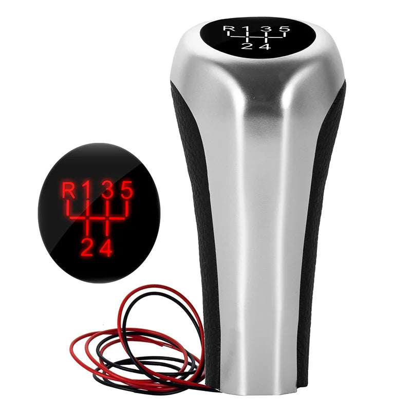 Bouton de levier de vitesses de voiture à LED 5/6 vitesses Levier de vitesses pour BMW F30 E60 E61 E28 E34 E39 X1 X3 E84 X4 F26 M3 M4 M5