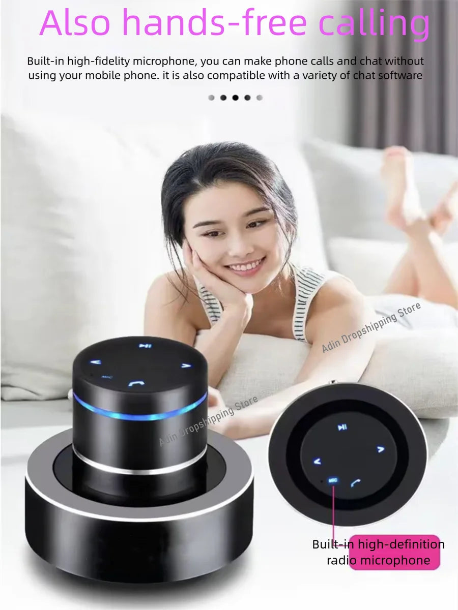 Adin 26w Vibro Enceinte Bluetooth Mini Subwoofer Portable Sans Fil Voisine Vibration Résonance Musique Colonnes Pour Téléphone