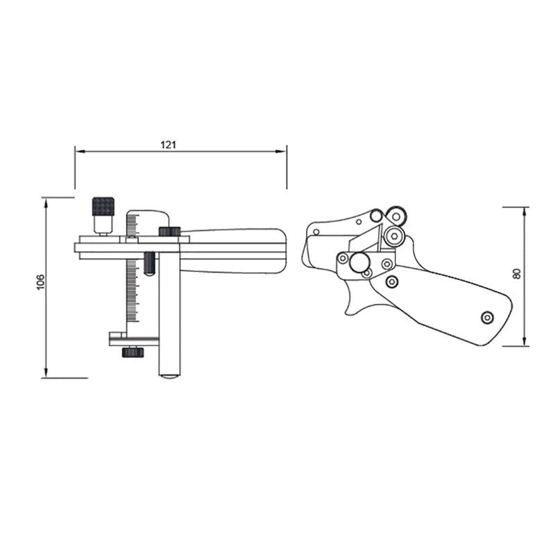 Nattools Professional Manual Belt Cutter 10-60MM Metric And British Dual Scale Adjustable Stainless Steel Leather Cutting Tool