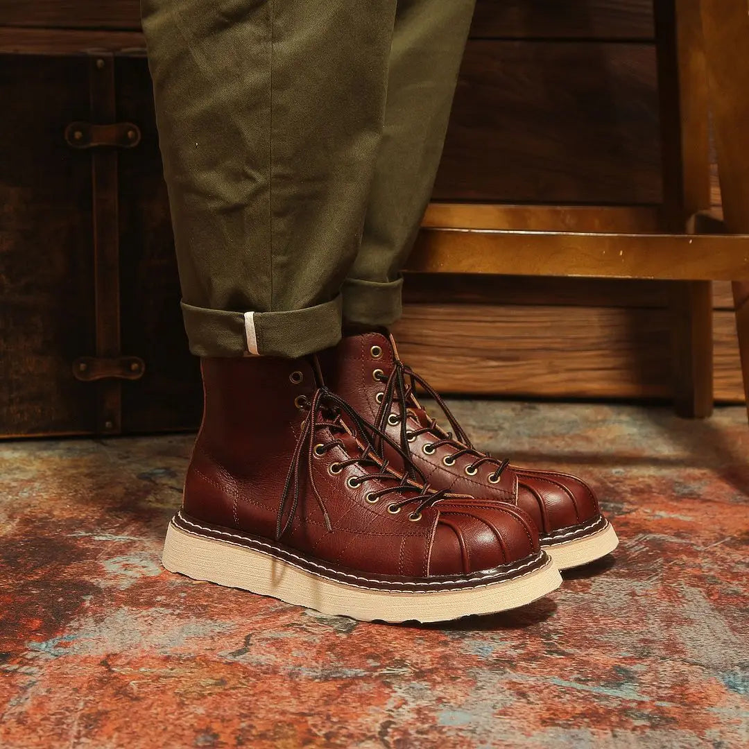 New Fashion Vintage British Men Leather Shoes Casual Round Toe Ankle Boots Spring Autumn Business Dress Chelsea Boots