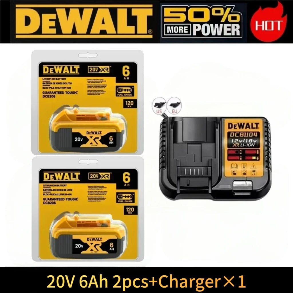 Batterie Dewalt 20V d'origine, 5AH 6AH Batterie Dewalt, Outils Électriques DeWalt Série DCF DCD DCG DCS DWE Livraison Aérienne Gratuite