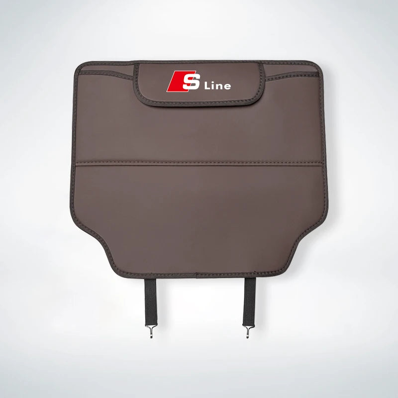 Leather Car Seat Protector Kids Anti-kick Pad Storage Bag For Audi Sline A3 A4 A5 A6 A7 A1 A2 A8 Q1 Q2 Q3 Q4 Q5 Q6 Q7 Q8 TT RS3