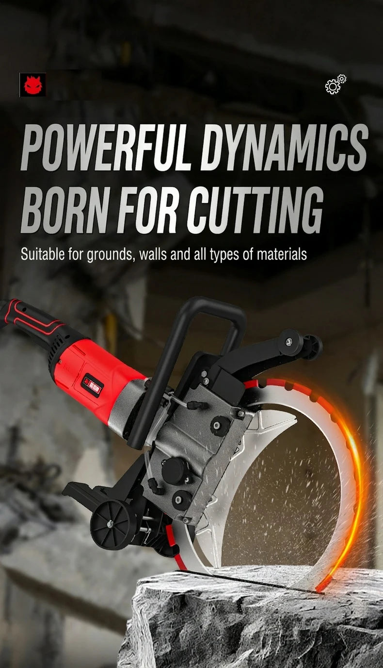 400mm Ring Saw  High Frequency Concrete Wall Cutting Machine 8800W Handheld Deep Cut Saw for Stone Cement Door Opening