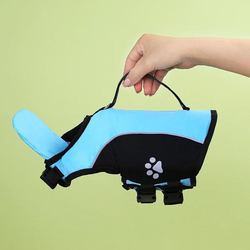 Summer Pet Dog Life Jacket with Removable Front Float Adjustable Dog Life Vest Swimsuits for Small Medium Large Dogs Swimming