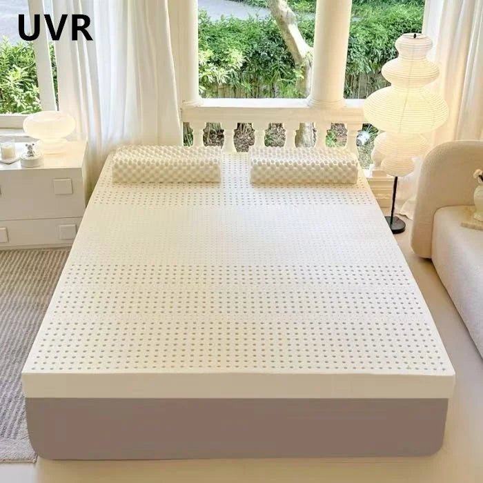 UVR Natural Latex Mattress 100% Latex Student Single Dormitory Mattress Bedroom Hotel Foldable Tatami Double Mattress Full Size