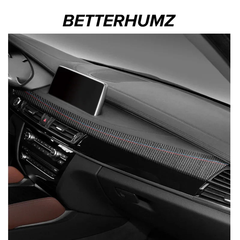 Pour BMW X5 F15 X6 F16 en Alcantara Tableau de Bord Panneau Garnitures Bandes Instrument Performance Autocollants Accessoires Intérieur de Voiture